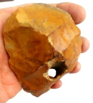 277 gram Flint Stone Hand Axe Awesome Patina Neanderthal Paleolithic Artifact 3