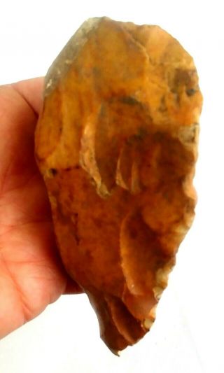 277 gram Flint Stone Hand Axe Awesome Patina Neanderthal Paleolithic Artifact 5