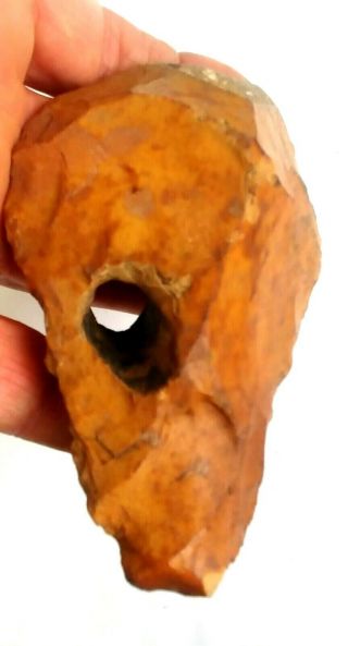 277 gram Flint Stone Hand Axe Awesome Patina Neanderthal Paleolithic Artifact 8