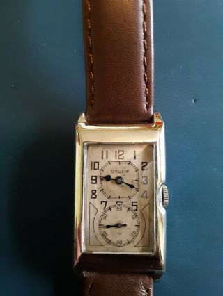 Vintage 1933 Gruen Techni - Quadron Doctors Watch,  Running