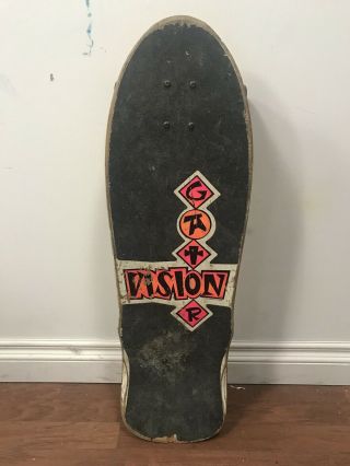 Vintage Vision Mark " Gator " Rogowski Skateboard With Gullwings And Slimeballs