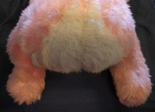 Vintage 1950 ' s Rare Rushton Rubber Face Pink And White Happy Bear 7