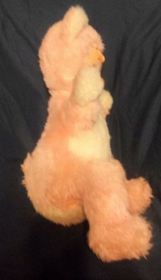 Vintage 1950 ' s Rare Rushton Rubber Face Pink And White Happy Bear 9