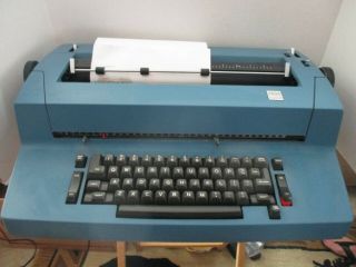 Ibm Selectric Ii (2) Correcting Typewriter,  Blue Vintage Typewriter