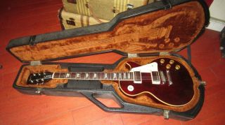 Vintage 1983 Gibson Les Paul Standard Electric Guitar Wine Red w/ Case 7
