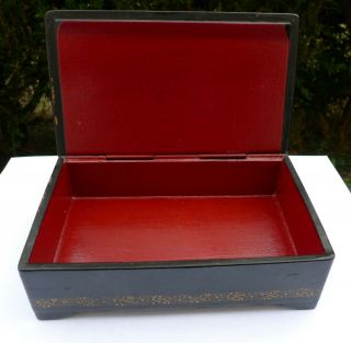 Vintage Soviet Russian lacquered Palekh hand painted box Red Army warriors WWII 4