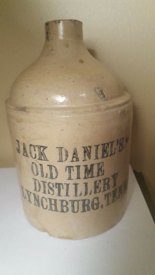 Rare Jack Daniels Old Time Distillery Crock Jug: Half Gallon 1870 