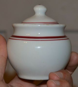 1940 US ARMY MEDICAL DEPARTMENT SMALL SUGAR BOWL SHENANGO CHINA CASTLE PA 2