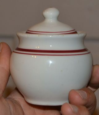 1940 US ARMY MEDICAL DEPARTMENT SMALL SUGAR BOWL SHENANGO CHINA CASTLE PA 3