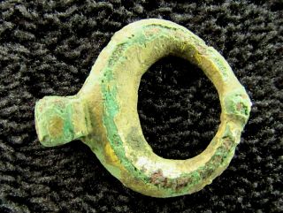 Rare Type Norse Bronze Gold Plated Pendant LUNAR - Máni circa 800 AD (, 966) 7
