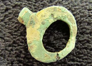 Rare Type Norse Bronze Gold Plated Pendant LUNAR - Máni circa 800 AD (, 966) 8