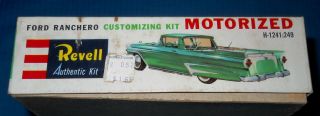 Revell Ford Ranchero Motorized Kit - 1960 - H1241 FS in Box Model Car Swap Meet 3