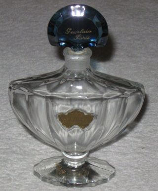 Vintage Guerlain Baccarat Style Shalimar Perfume Bottle 2 Oz - Empty 5 3/4 "