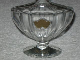 Vintage Guerlain Baccarat Style Shalimar Perfume Bottle 2 OZ - Empty 5 3/4 