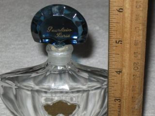 Vintage Guerlain Baccarat Style Shalimar Perfume Bottle 2 OZ - Empty 5 3/4 