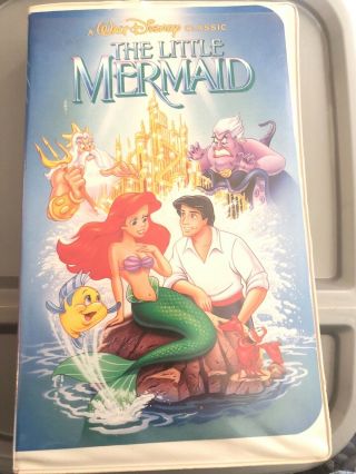 The Little Mermaid (vhs,  1990) Rare Banned Cover