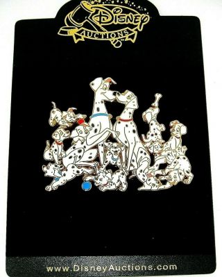 Rare Le 100 Jumbo Disney Pin✿ 101 Dalmatians Anniversary Pongo Perdita