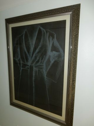 Jim Dines Rare Robe On Black Paper 1977 Numbered And Signed Lithographed
