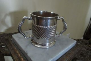 Wood & Hughes Sterling Silver Double Handled Baby Child 