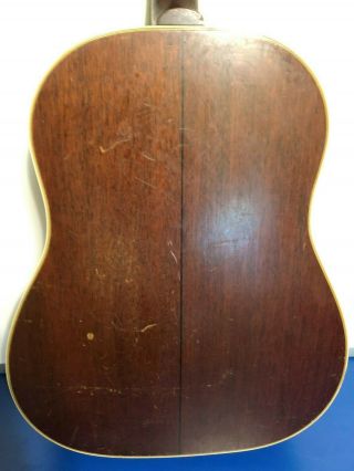 Vintage 1960 Gibson Country Western Acoustic Dreadnought Guitar no case 8