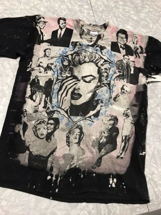 Vtg 80s 90s Mosquito Head Marilyn Monroe T - Shirt Made In Usa Rare Size Large