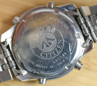 Vintage CITIZEN C300 Q00192 Promaster NAVIHAWK Stainless Steel Chronograph Watch 4