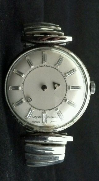 Louvic Dual Face Incabloc 17 Jewel Swiss Made Watch (lot5025) 3
