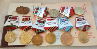 Lebedev Set WW2 WW II USSR Soviet Russian Military Medal 2