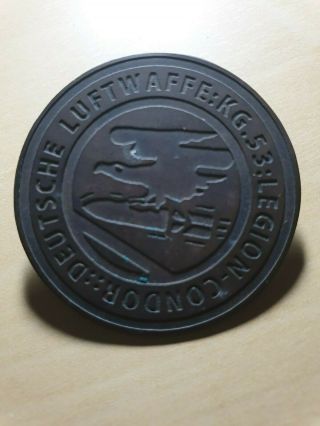 Wwii Luftwaffe Kampfgeschwader 53 Legion Condor Badge Division Azul Spanish