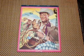Vintage Roy Rogers Lasso Rope Writing Pad Tablet Notebook Nos Frontiers Inc
