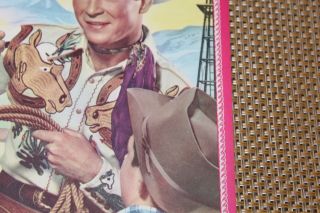 Vintage Roy Rogers Lasso Rope Writing Pad Tablet Notebook NOS Frontiers Inc 5