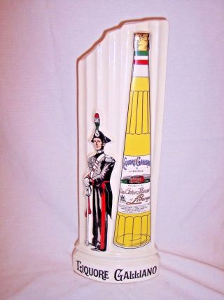 Vintage 16 " Tall Liquore Galliano Point Of Display Advertising Statue