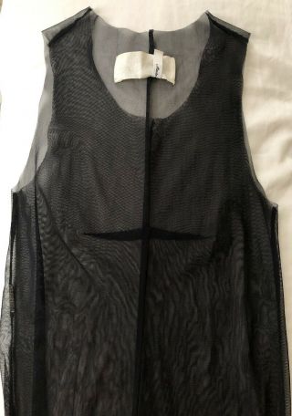 Maison Martin Margiela Vintage 1990s Black Sheer Tulle Dress Rare Collector’s