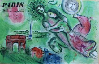 Marc Chagall Lithograph Paris L 