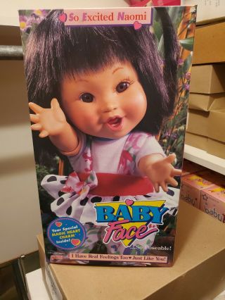 So Excited Naomi Babyface Doll Galoob 1990 Rare