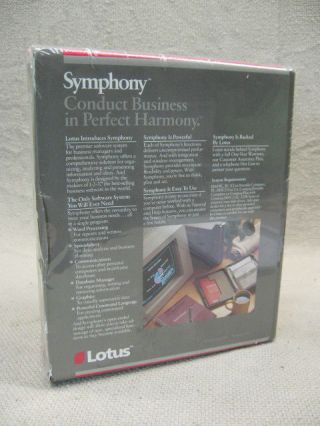 Rare Vintage Lotus Symphony for IBM & Compaq Portable Computers 1984 2