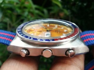 Sei ko Pepsi Chronograph Automatic cal.  6139 - 8002 men ' s watch vintage Japan made 6
