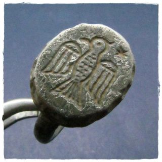 Aquila - Eagle Ancient Military Legionary Silver Roman Ring Ii 7,  1g