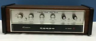 Vtg Crown Ic - 150 Stereo Pre - Amplifier Amp Wood Case