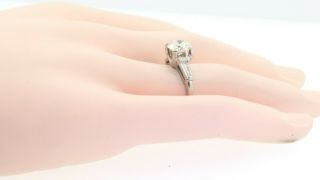 EGL USA LG designer vintage Platinum 1.  79CT VS1 diamond wedding ring size 5.  25 6