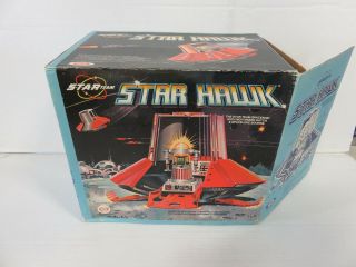 Vintage Star Hawk With Zeroid S.  T.  A.  R.  Team Spaceship 1977 Ideal W/ Box -