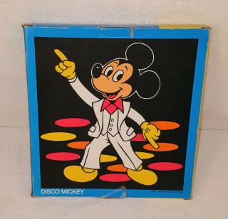 VINTAGE WALT DISNEY DISCO MICKEY MOUSE WATCH WITH DISCO MOUSE RECORD 2