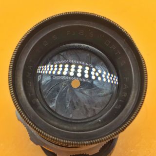 Optis Paris 6.  5cm F2.  5 Ltm M39 Mount Adapted Lens (kinoptik Boyer Berthiot) Rare