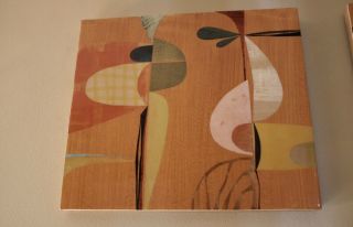 Rare Rex Ray Panel Board diptych Art Painting Collage Pop Art Design 7
