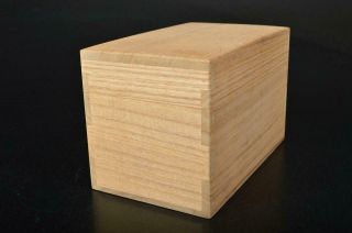 S7059: Japanese Wooden TEA BOX Paulownia Tea Ceremony 2