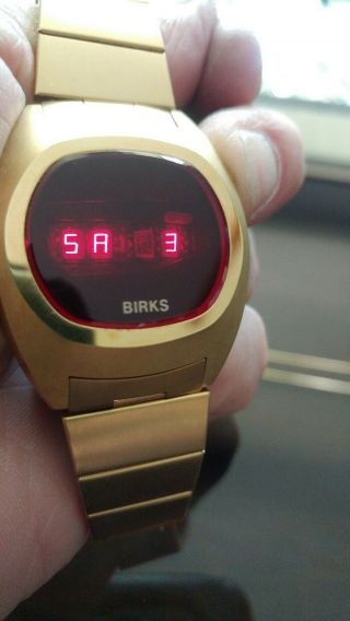 Birks Vintage digital Led Watch with auto command feature 2