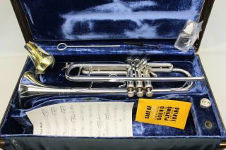 Bach Stradivarius 37 Ml Trumpet Professional Horn Very Good Vintage W Trigger