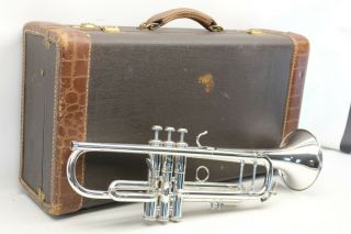Bach Stradivarius 37 ML Trumpet Professional Horn VERY GOOD VINTAGE w Trigger 2