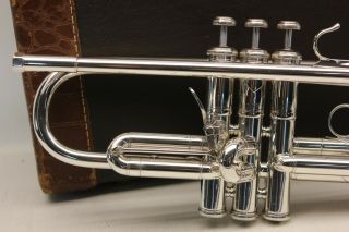 Bach Stradivarius 37 ML Trumpet Professional Horn VERY GOOD VINTAGE w Trigger 3