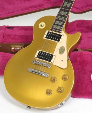 1991 Gibson Les Paul Classic Rare All Gold Bullion Finish With Case